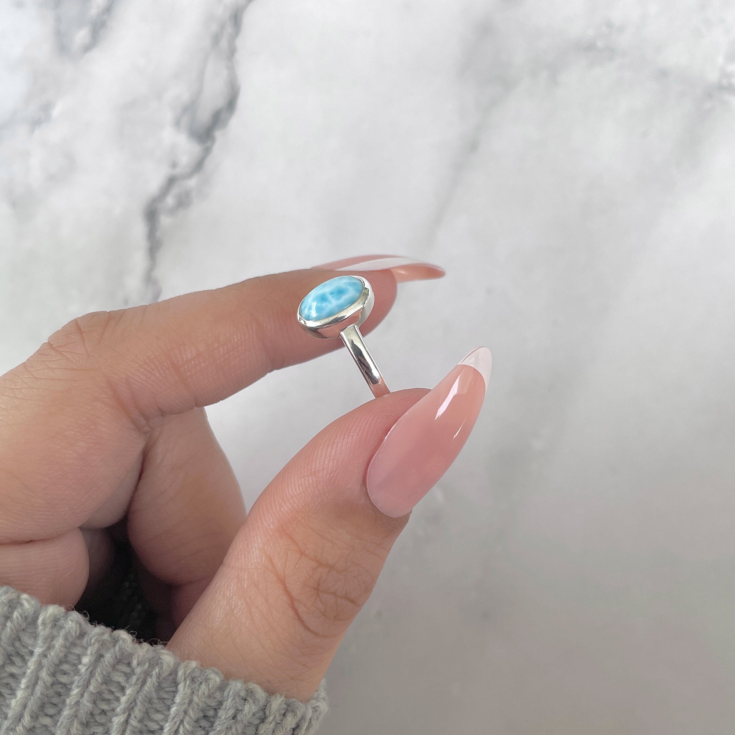 Larimar Ring-(LAR-SR-2512.)
