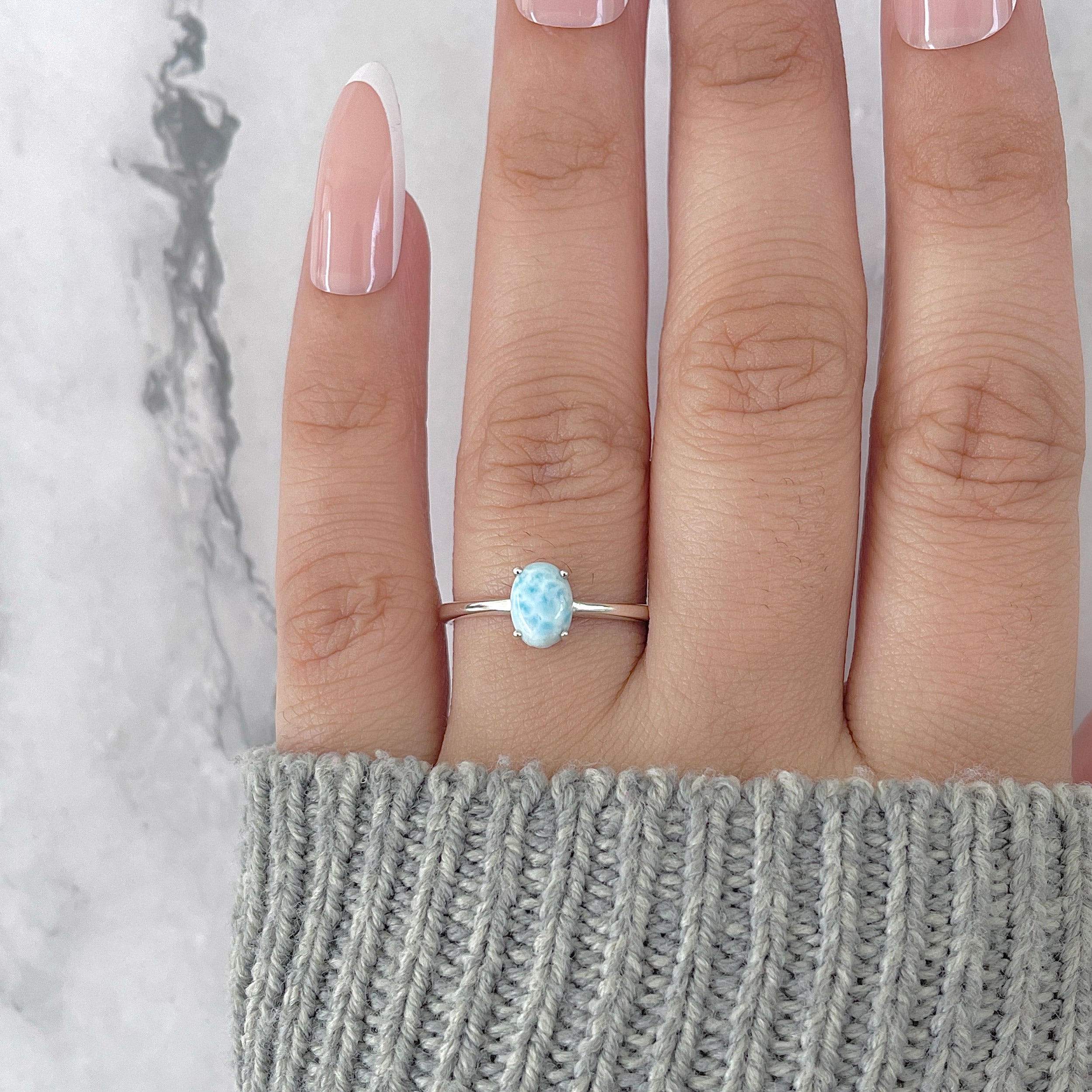larimarさん Larimar cabochon turtleback - Larimar Creations