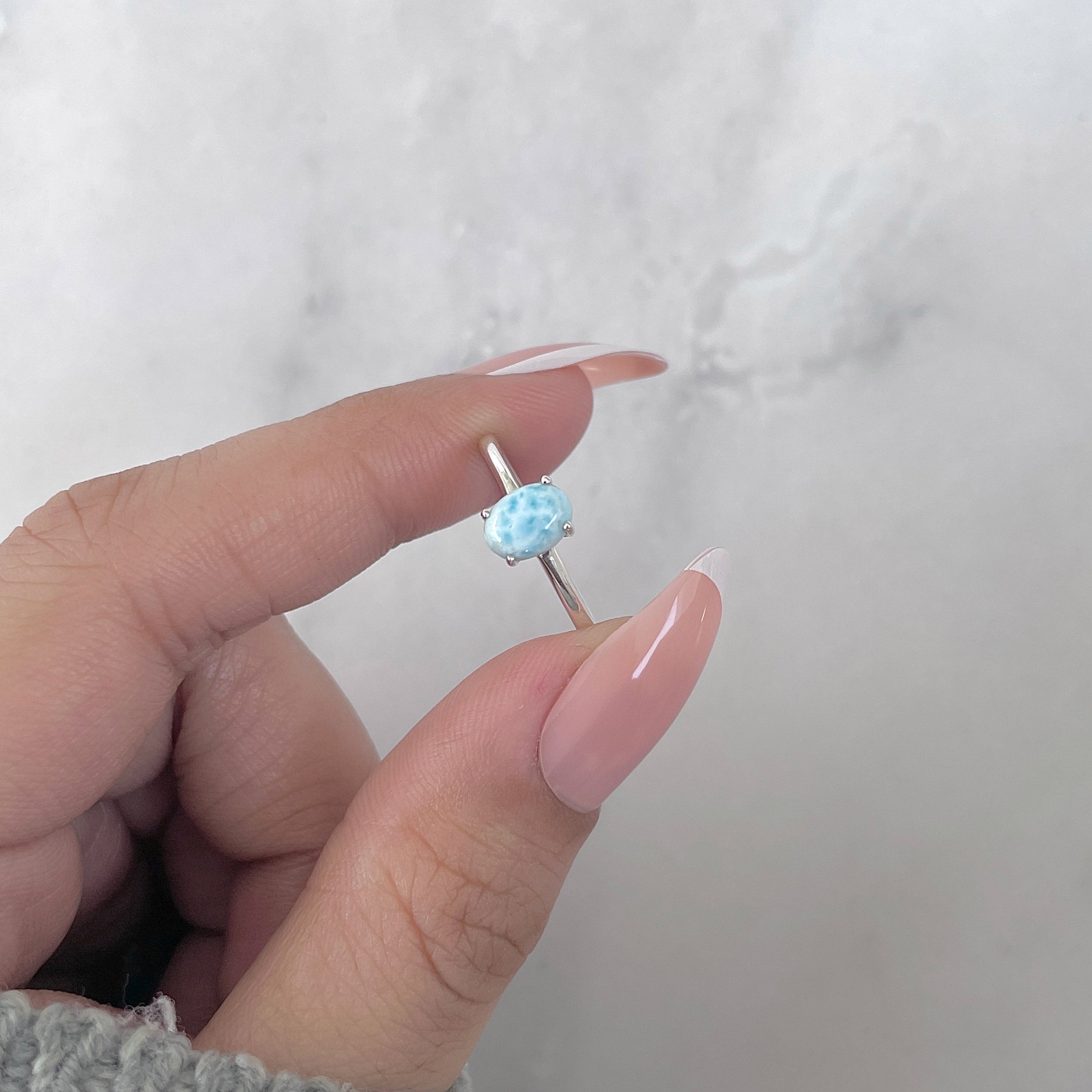 Larimar Ring-(LAR-SR-2515.) – Sagacia Jewelry