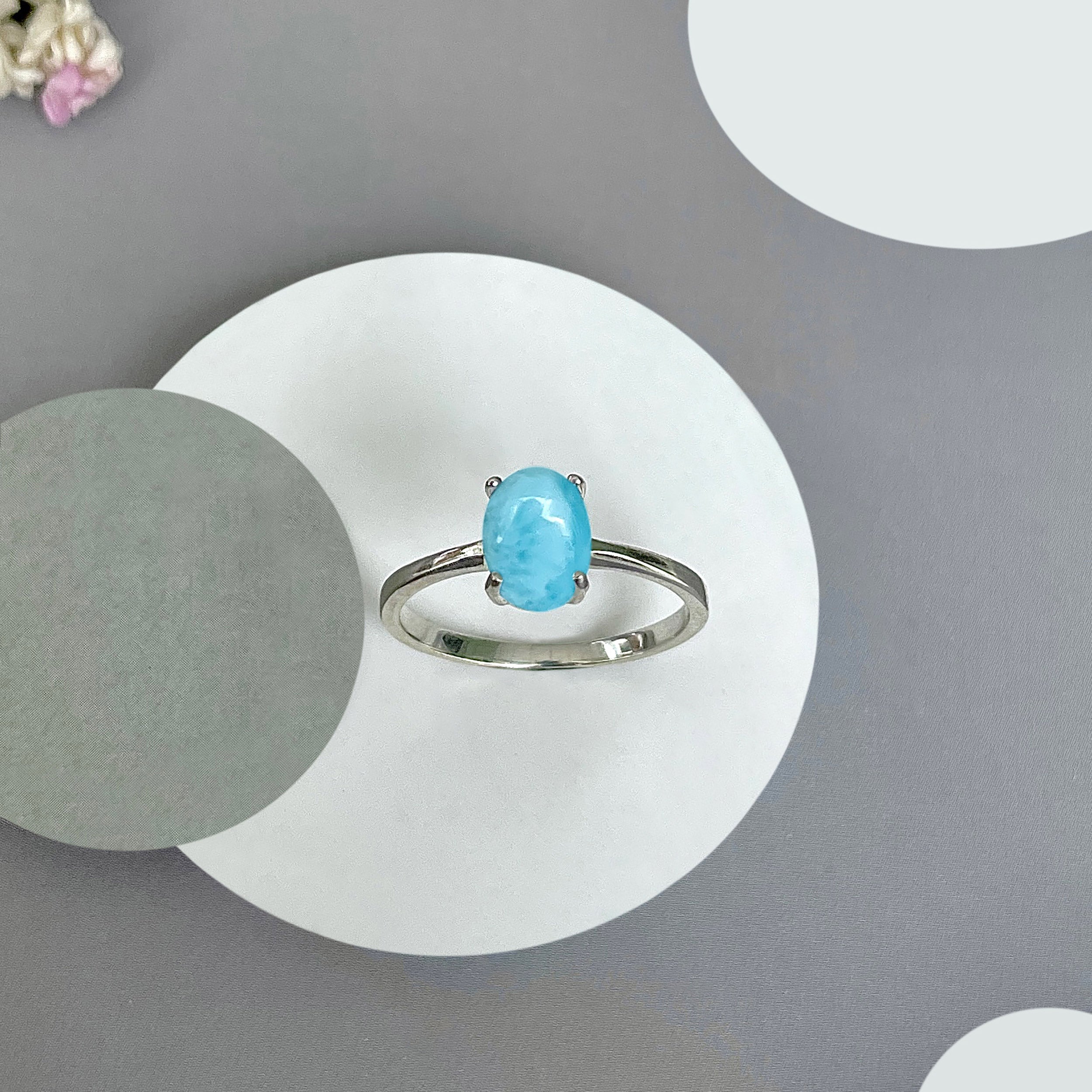 Larimar Ring-(LAR-SR-2516.)
