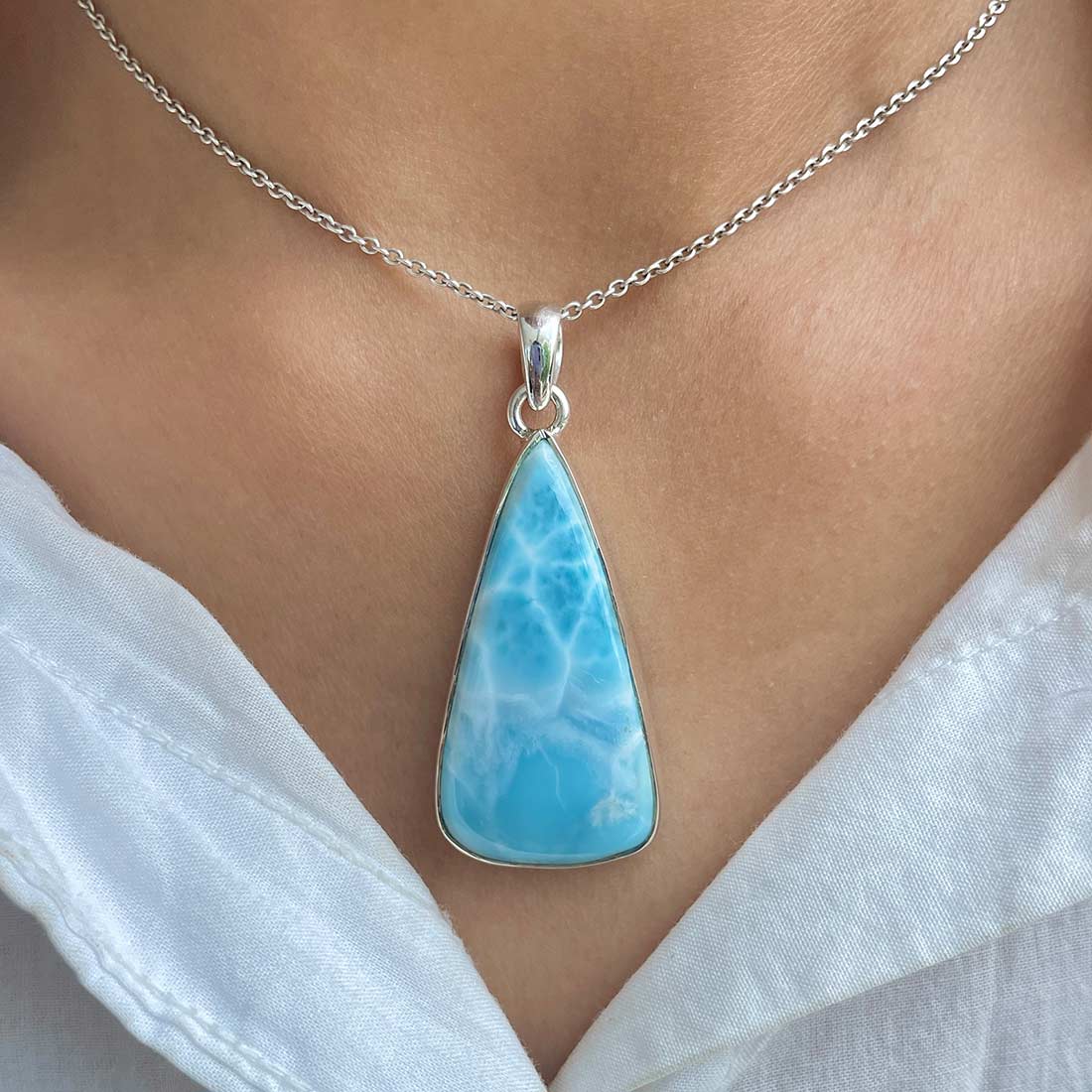 Larimar Pendant-(LBS-P-20.)