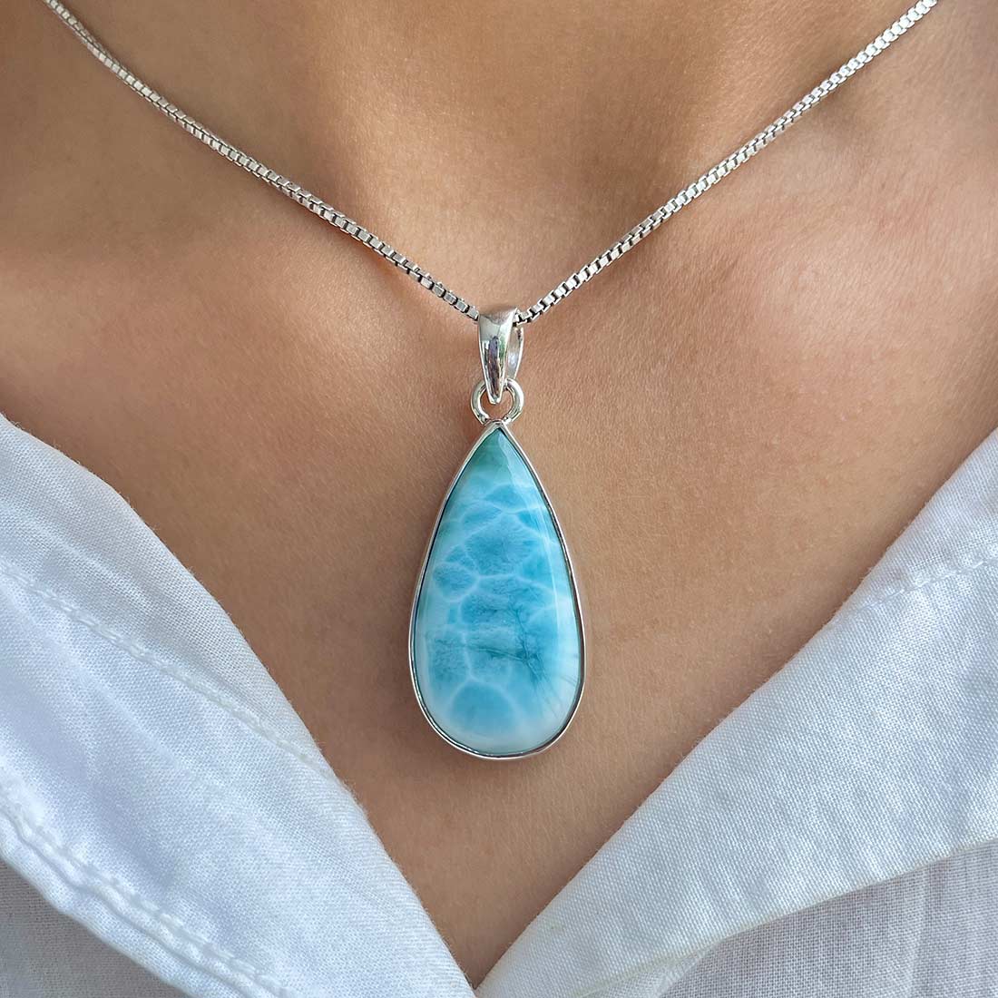 Larimar Pendant-(LBS-P-35.)