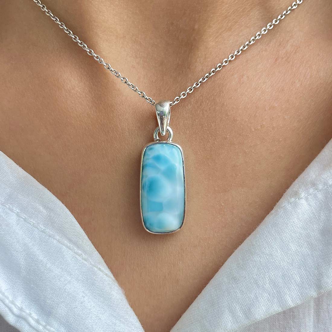 Larimar Pendant-(LBS-P-44.)