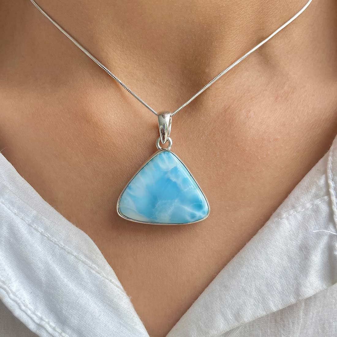 Larimar Pendant-(LBS-P-67.)