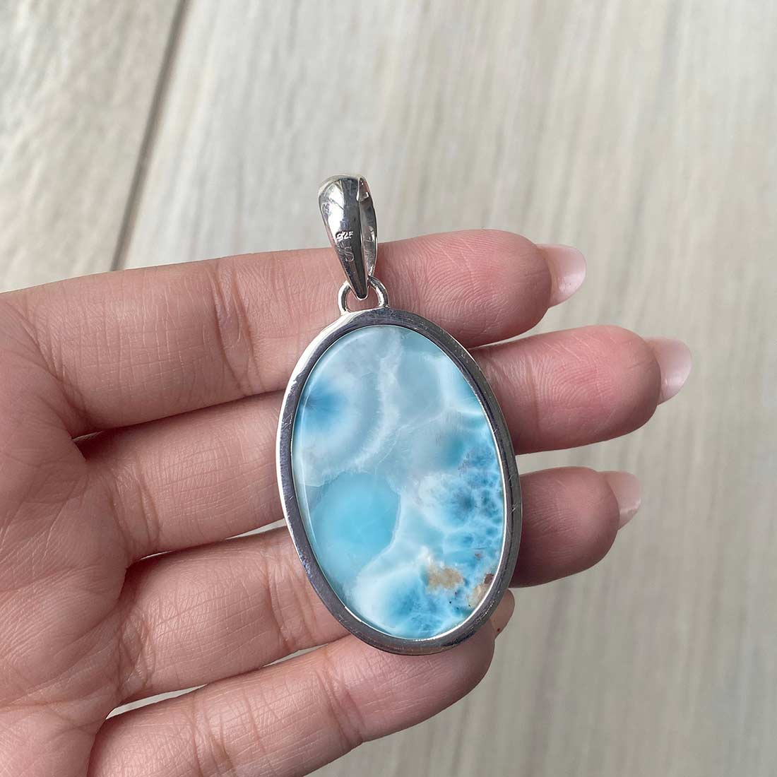Larimar Pendant-(LBS-P-68.)