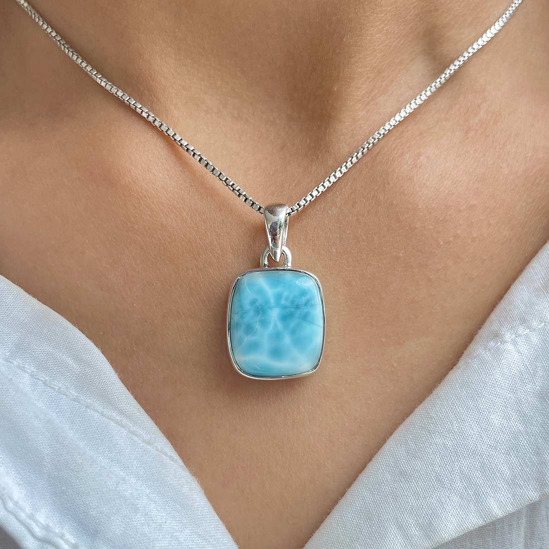 Larimar Pendant-(LBS-P-7.)