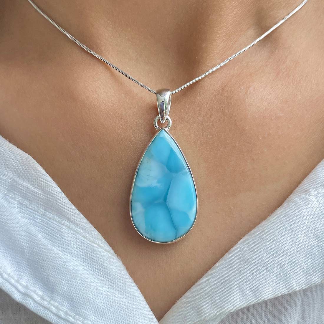 Larimar Pendant-(LBS-P-9.)