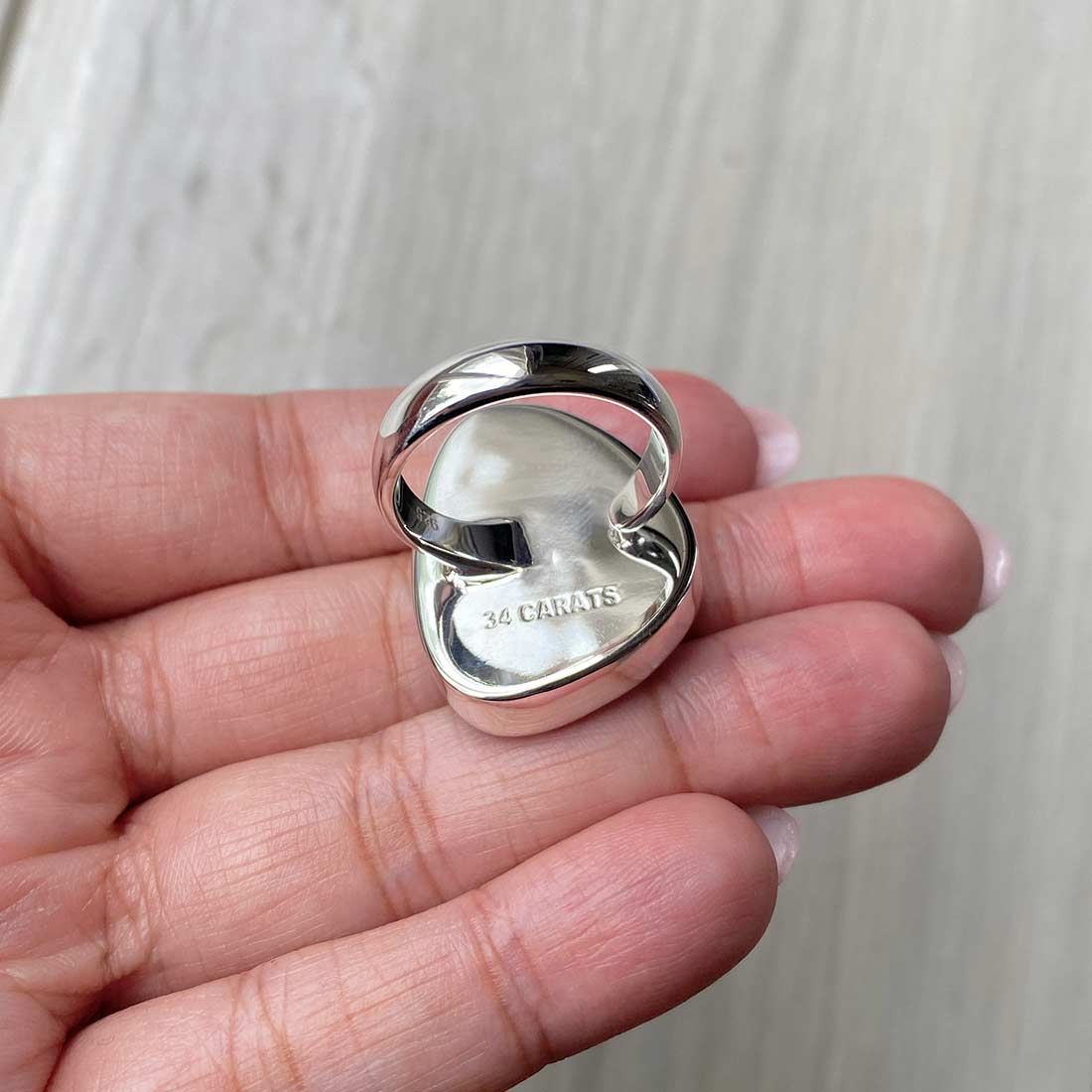 Larimar Adjustable Ring-(LBS-R-11.)