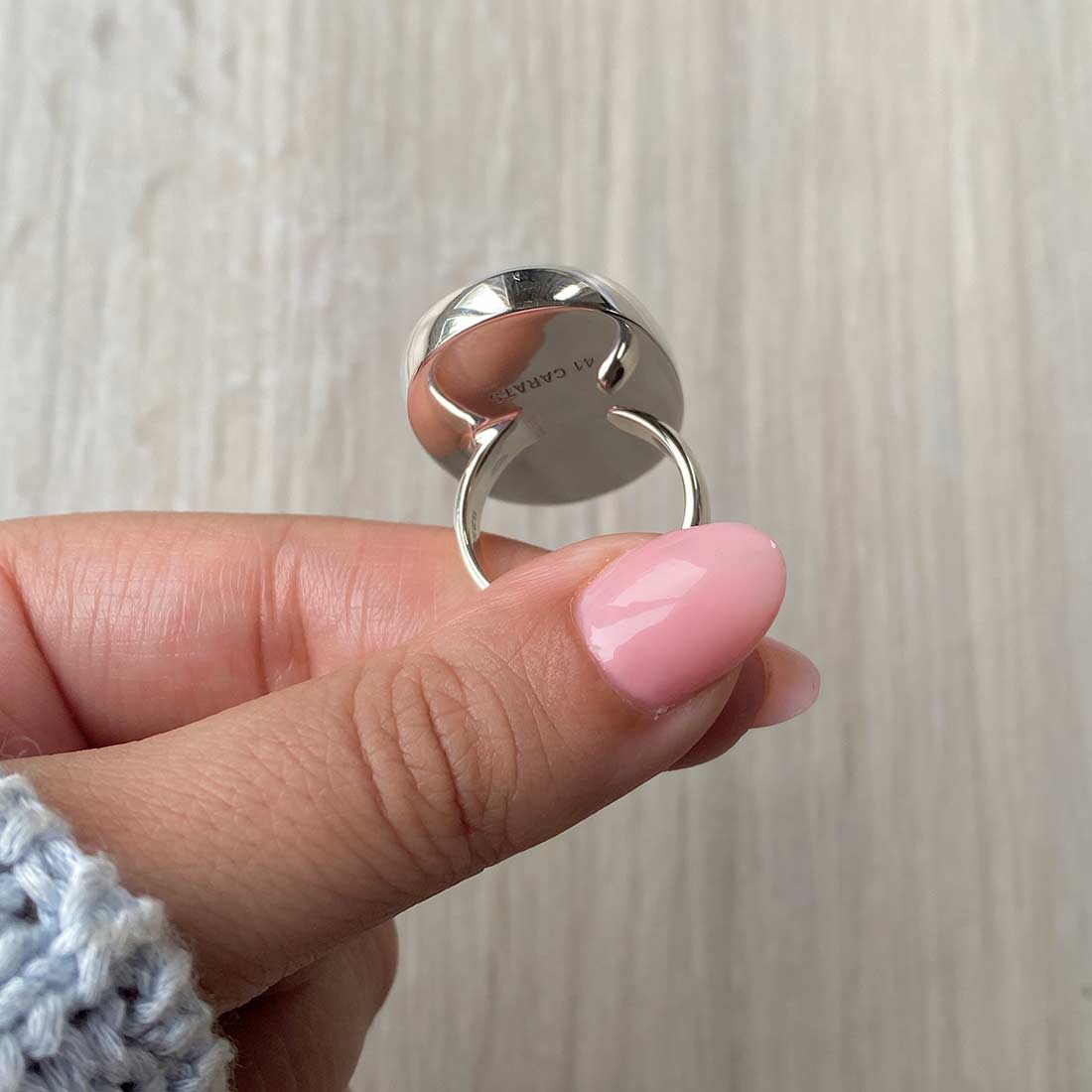 Larimar Adjustable Ring-(LBS-R-12.)