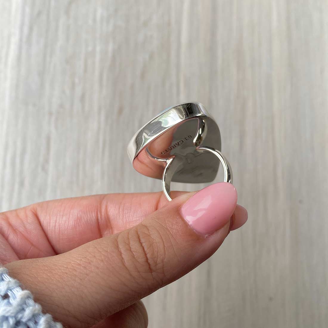 Larimar Adjustable Ring-(LBS-R-13.)