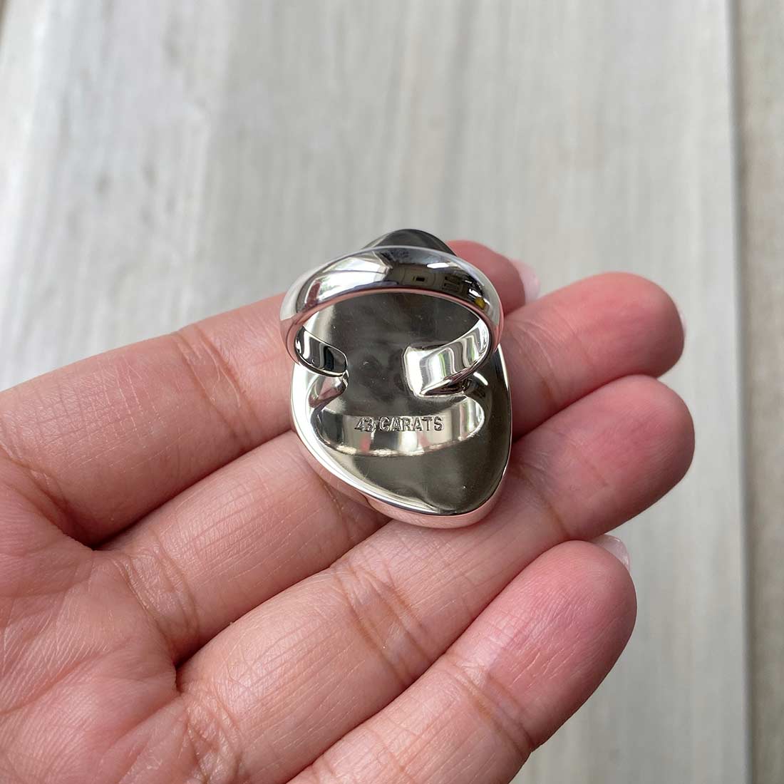 Larimar Adjustable Ring-(LBS-R-14.)