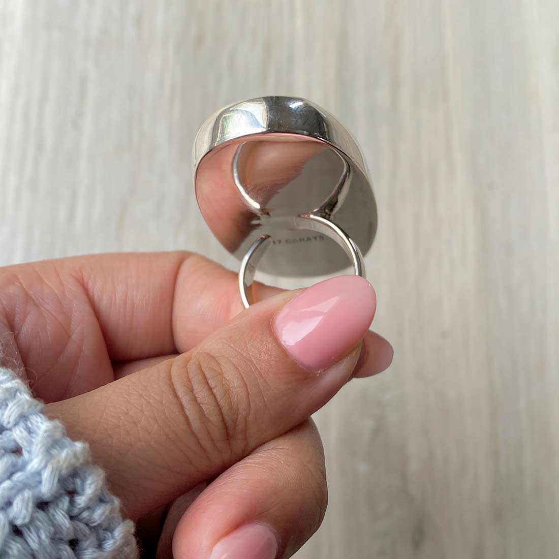 Larimar Adjustable Ring-(LBS-R-15.)