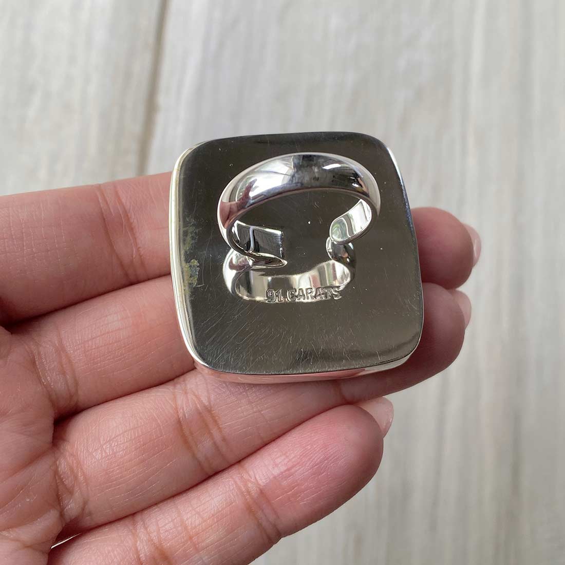 Larimar Adjustable Ring-(LBS-R-16.)