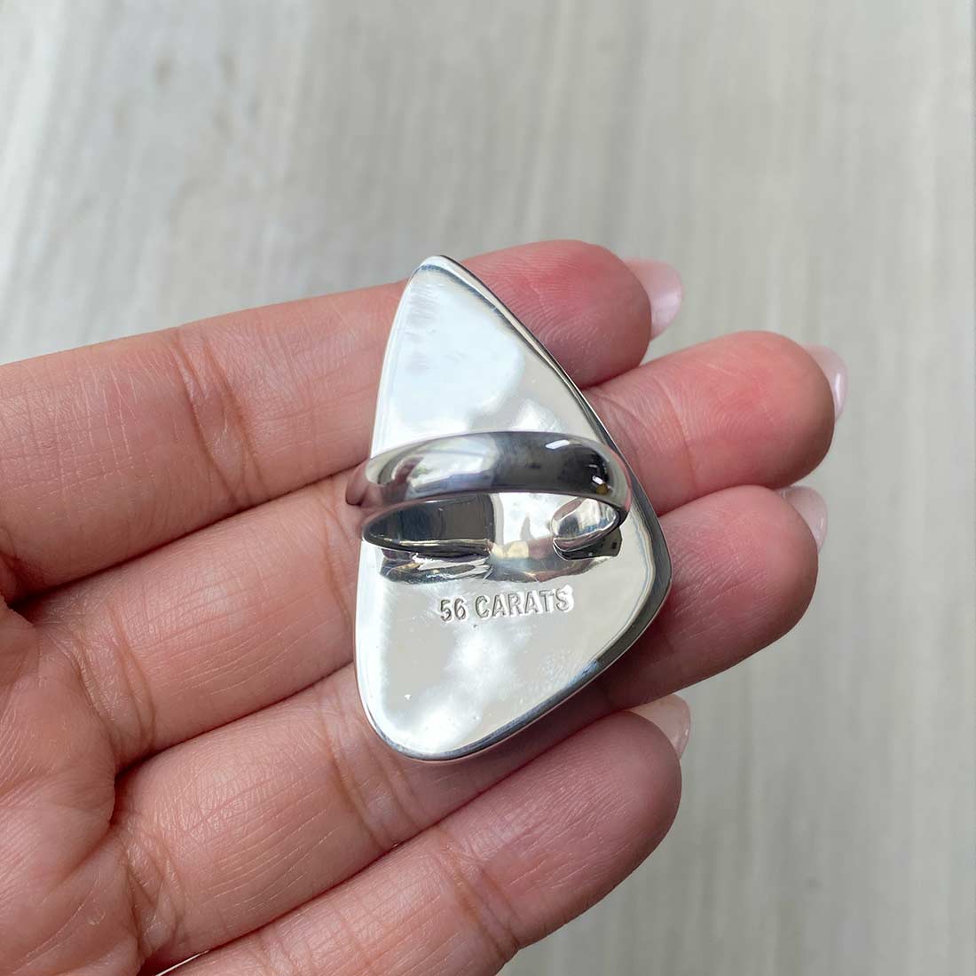 Larimar Adjustable Ring-(LBS-R-19.)