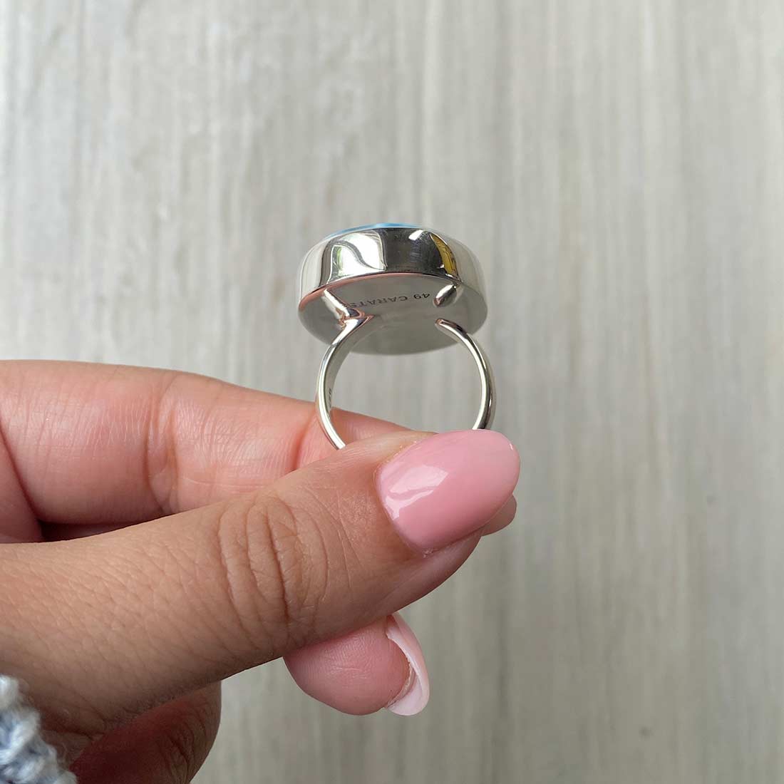 Larimar Adjustable Ring-(LBS-R-2.)