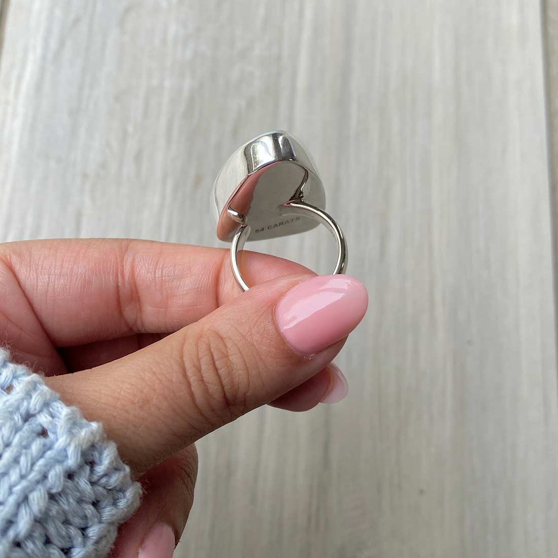 Larimar Adjustable Ring-(LBS-R-20.)