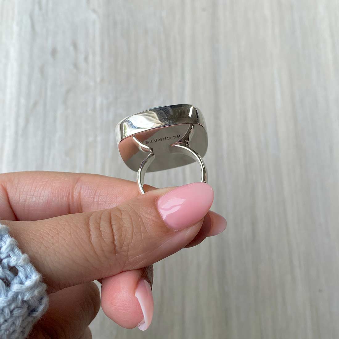 Larimar Adjustable Ring-(LBS-R-22.)