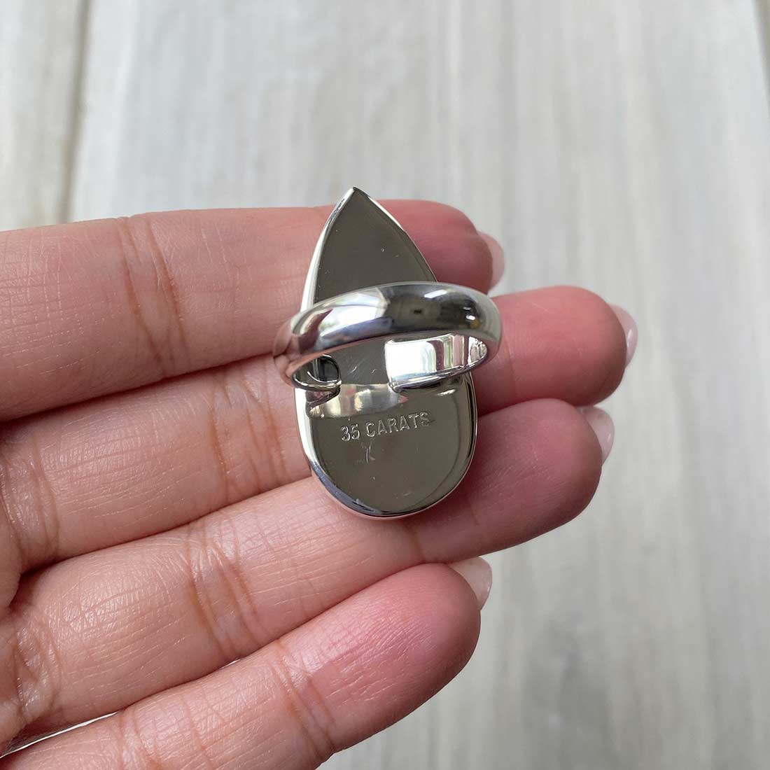 Larimar Adjustable Ring-(LBS-R-27.)