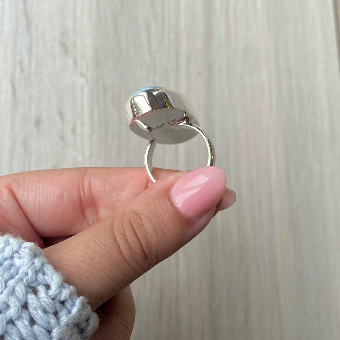 Larimar Adjustable Ring-(LBS-R-3.)