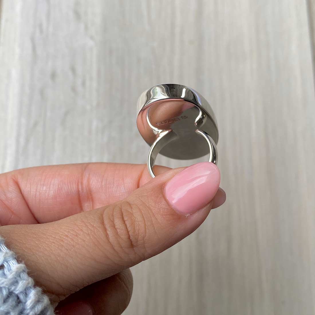 Larimar Adjustable Ring-(LBS-R-30.)