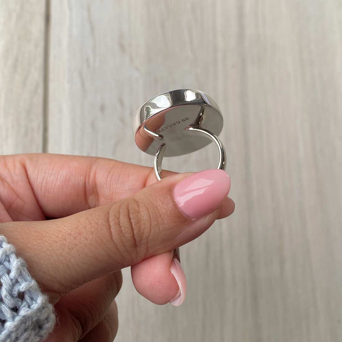 Larimar Adjustable Ring-(LBS-R-34.)