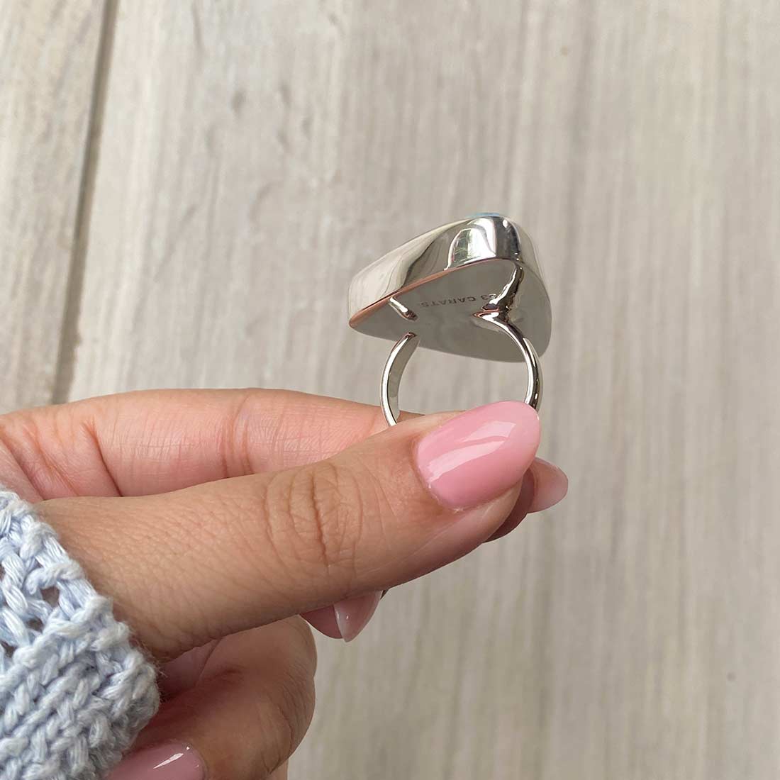 Larimar Adjustable Ring-(LBS-R-36.)