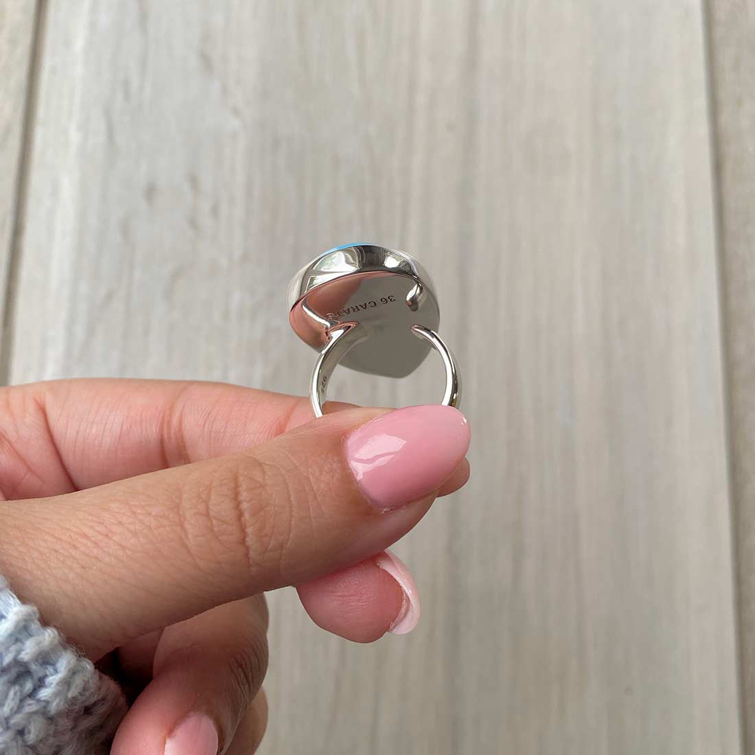 Larimar Adjustable Ring-(LBS-R-38.)