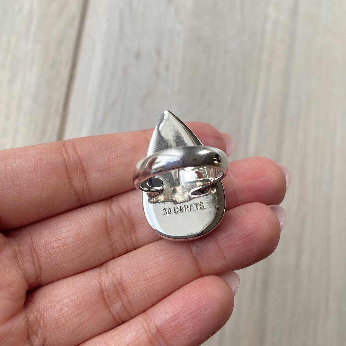 Larimar Adjustable Ring-(LBS-R-39.)