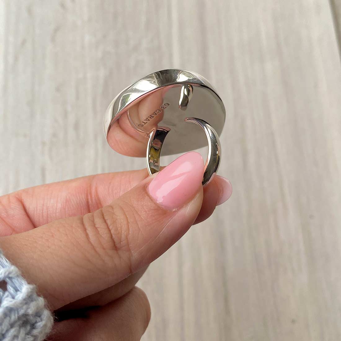 Larimar Adjustable Ring-(LBS-R-42.)