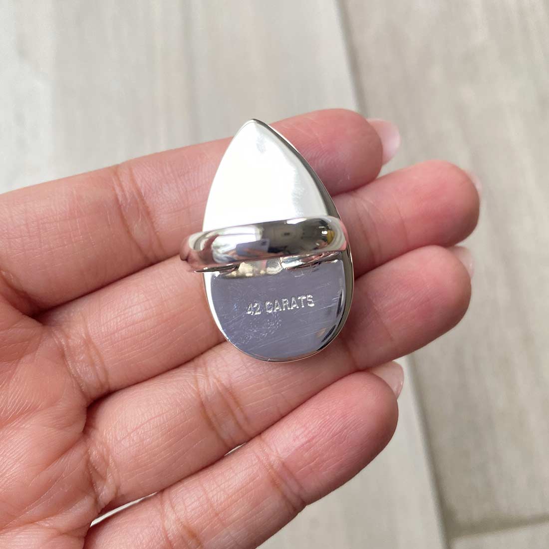 Larimar Adjustable Ring-(LBS-R-44.)