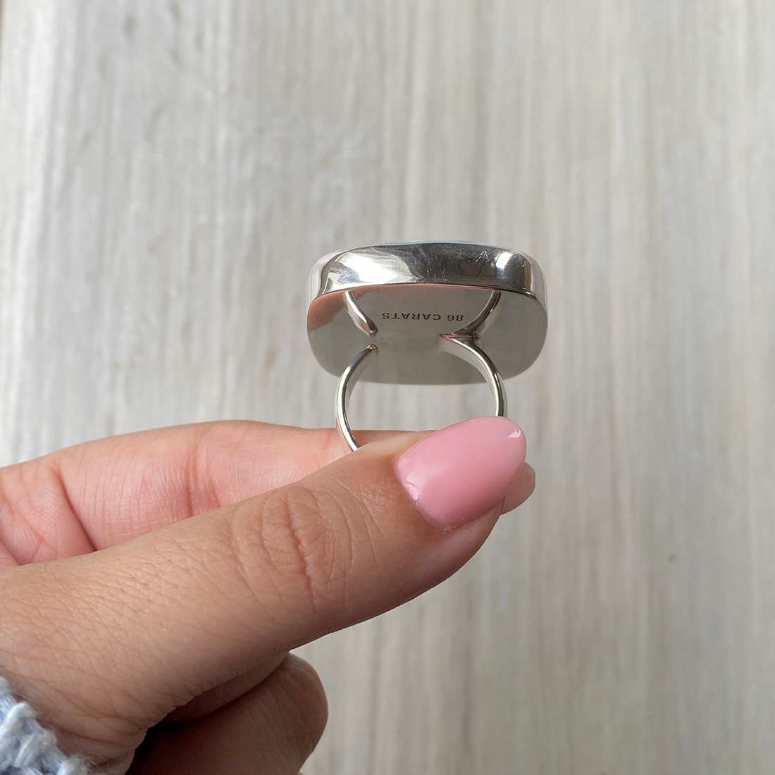 Larimar Adjustable Ring-(LBS-R-45.)