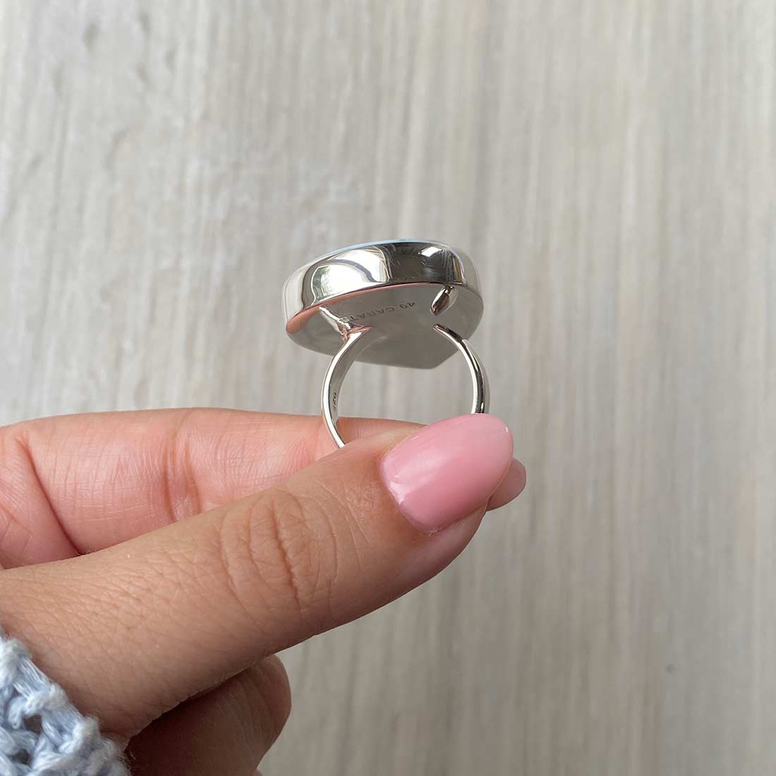 Larimar Adjustable Ring-(LBS-R-47.)