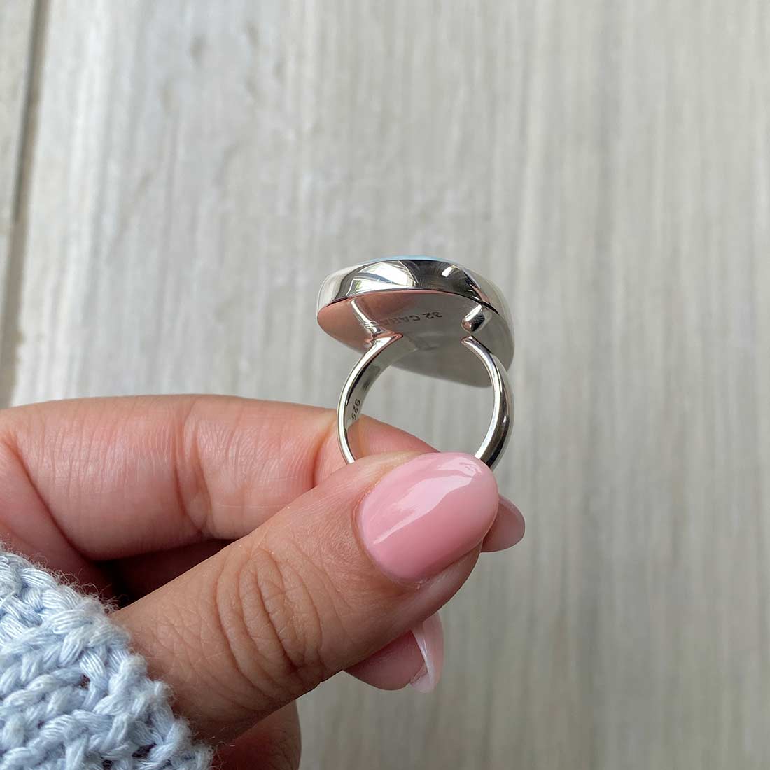 Larimar Adjustable Ring-(LBS-R-5.)