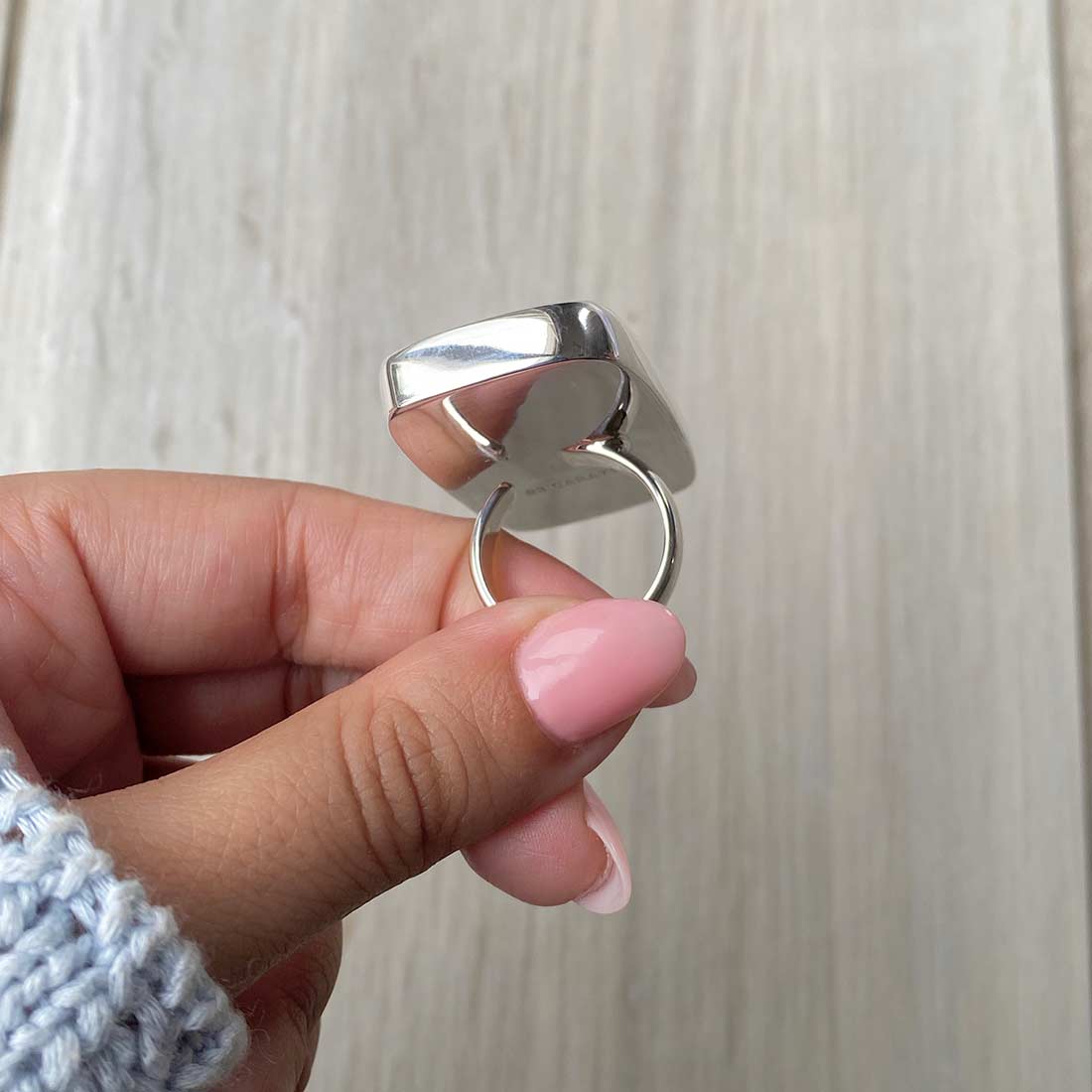 Larimar Adjustable Ring-(LBS-R-50.)