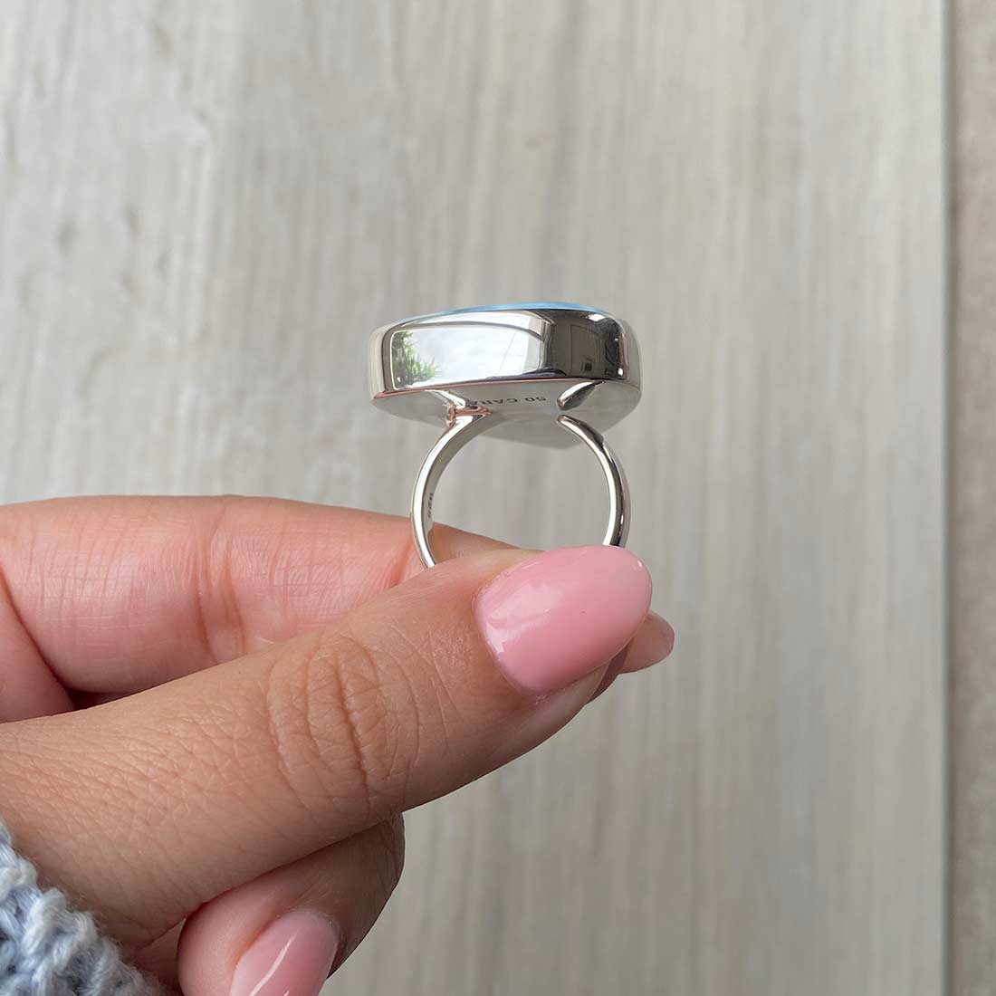 Larimar Adjustable Ring-(LBS-R-51.)