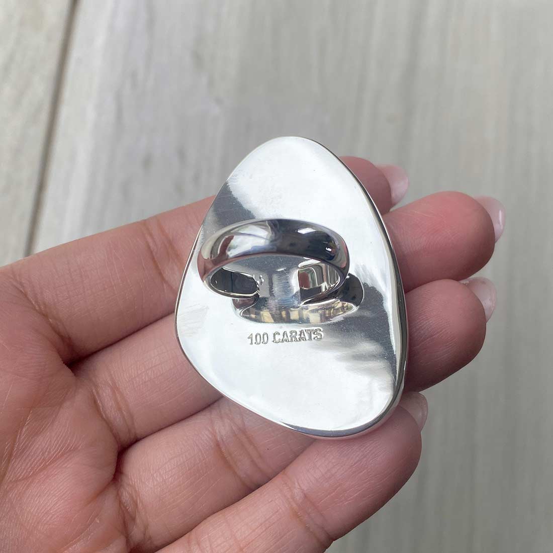 Larimar Adjustable Ring-(LBS-R-52.)