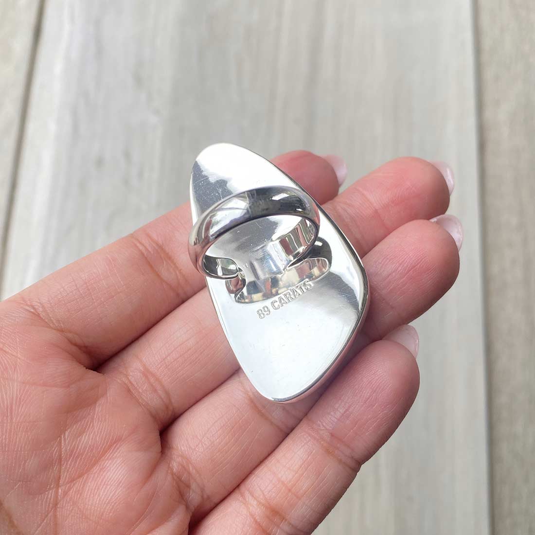 Larimar Adjustable Ring-(LBS-R-65.)