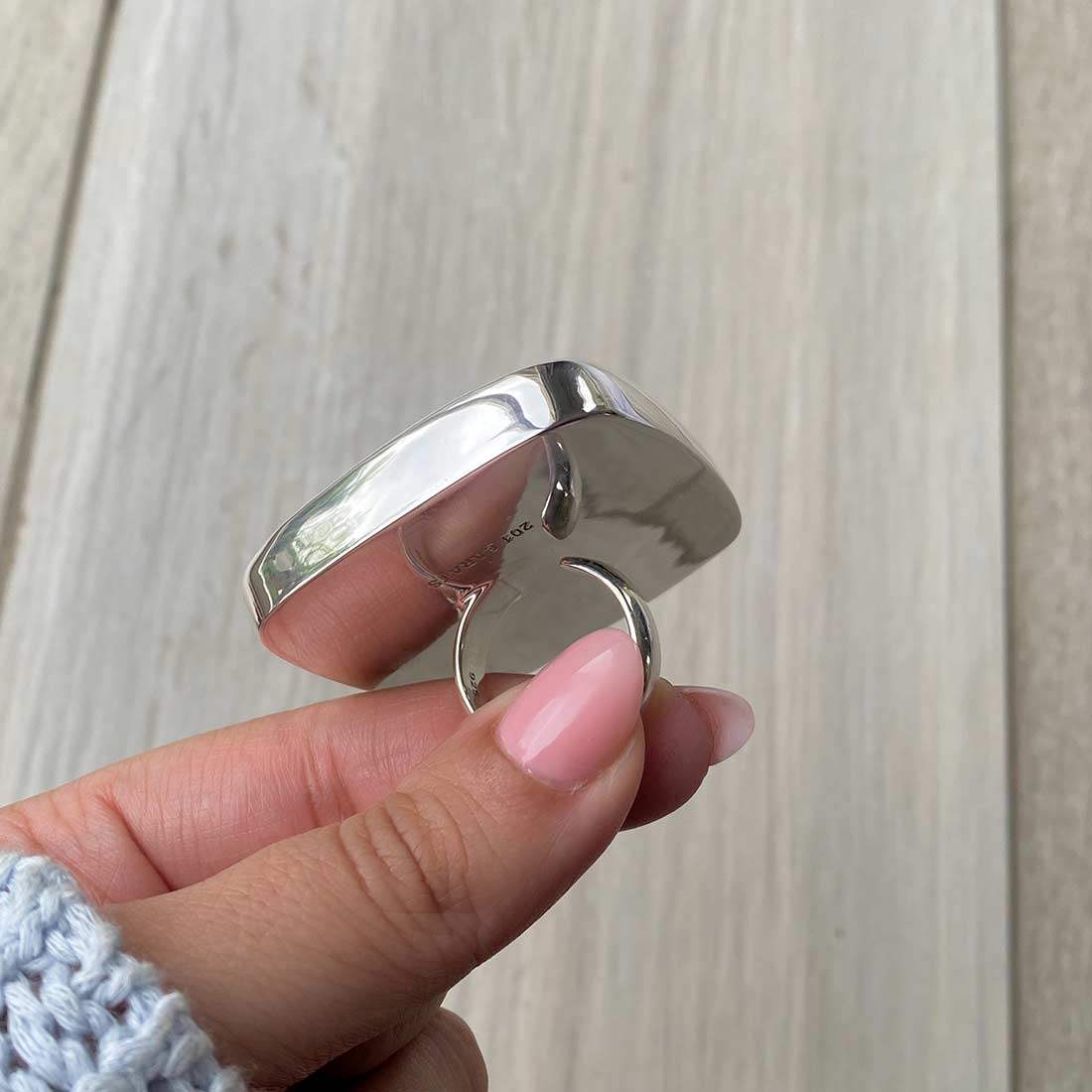 Larimar Adjustable Ring-(LBS-R-67.)