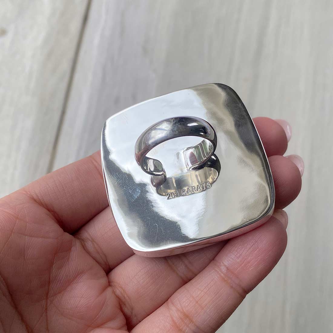 Larimar Adjustable Ring-(LBS-R-67.)