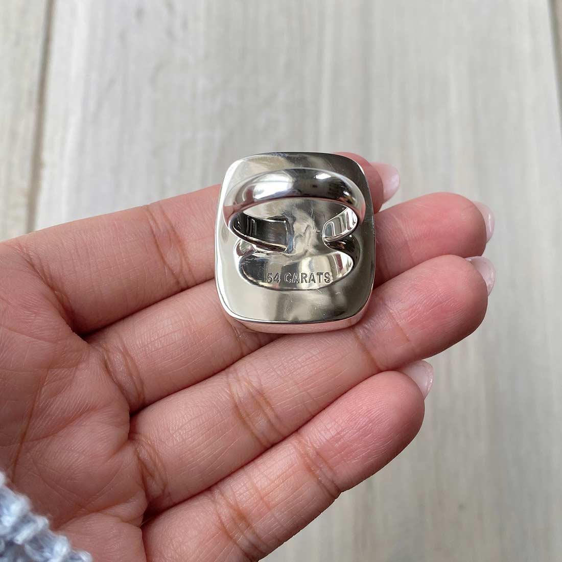 Larimar Adjustable Ring-(LBS-R-75.)