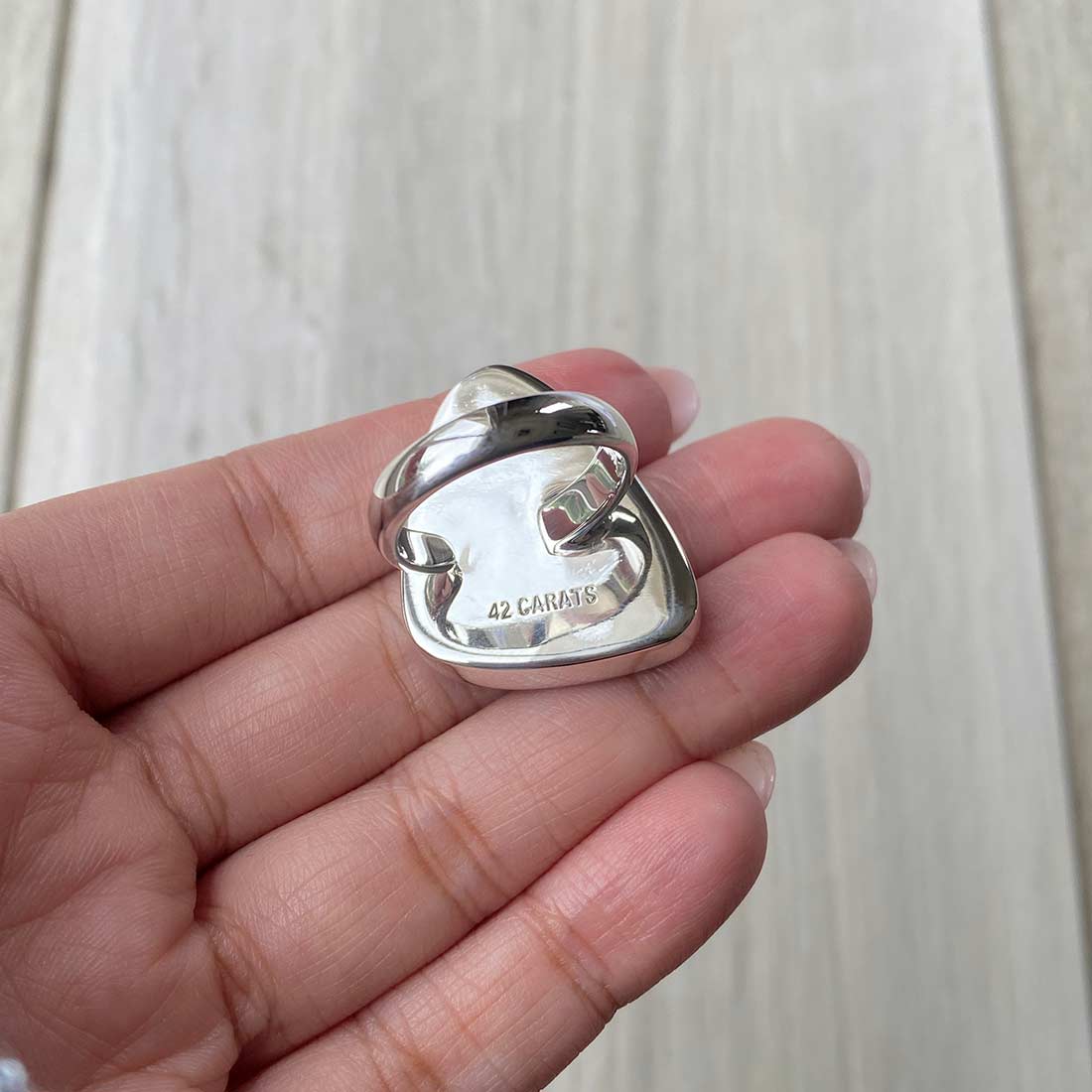 Larimar Adjustable Ring-(LBS-R-76.)