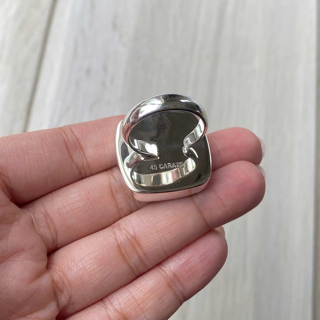 Larimar Adjustable Ring-(LBS-R-77.)