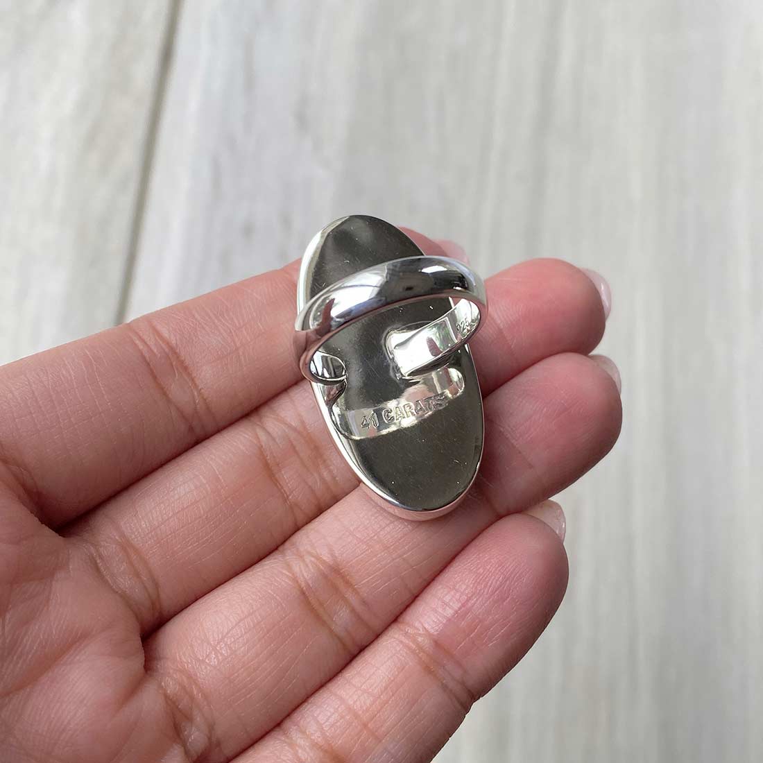 Larimar Adjustable Ring-(LBS-R-78.)