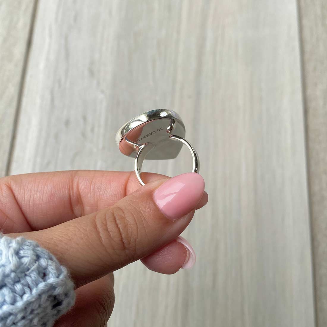 Larimar Adjustable Ring-(LBS-R-79.)