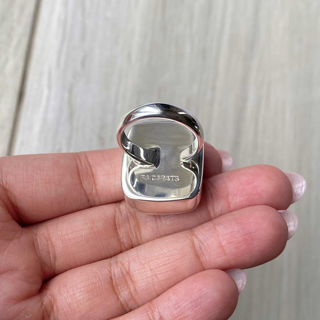 Larimar Adjustable Ring-(LBS-R-8.)