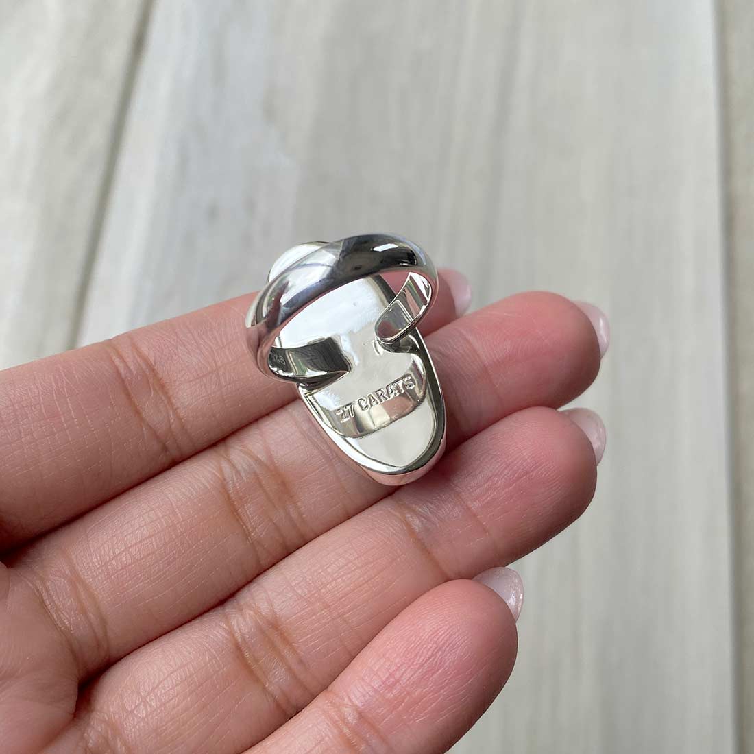 Larimar Adjustable Ring-(LBS-R-80.)