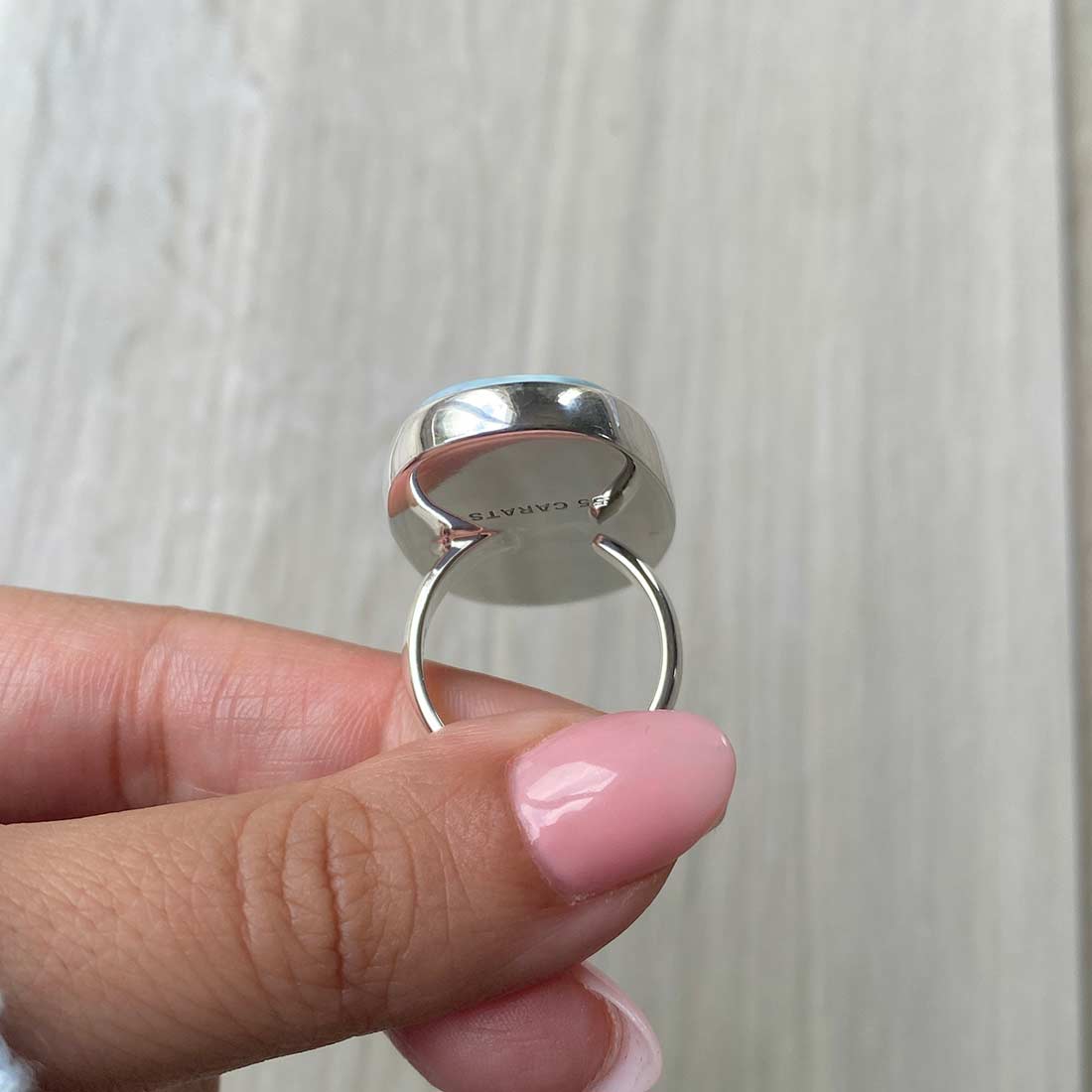 Larimar Adjustable Ring-(LBS-R-83.)