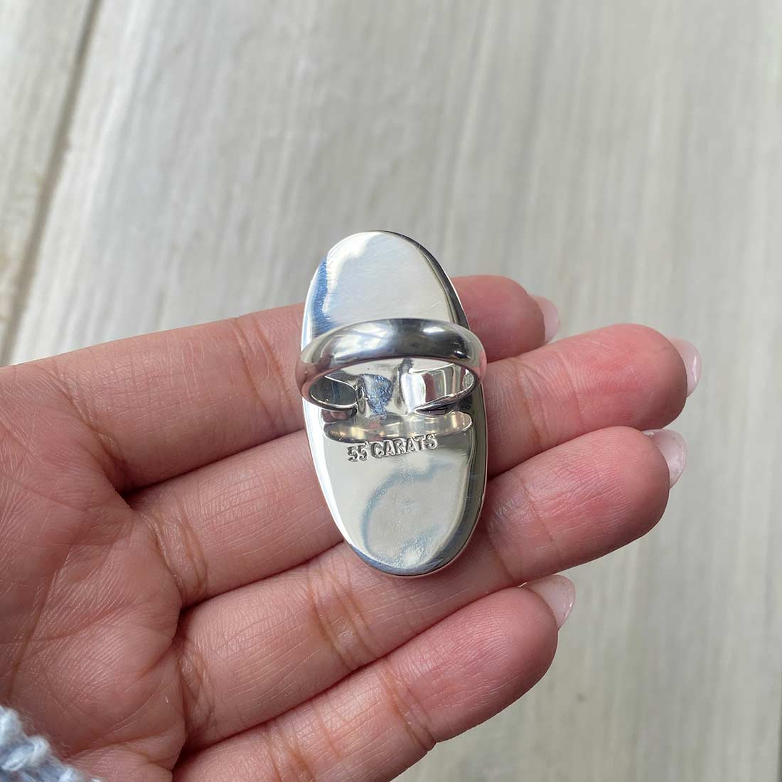 Larimar Adjustable Ring-(LBS-R-83.)