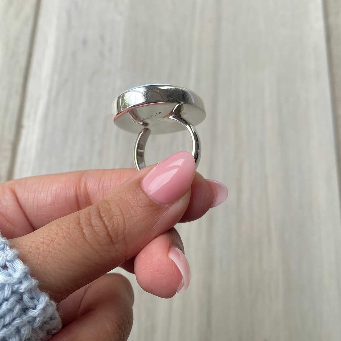 Larimar Adjustable Ring-(LBS-R-85.)