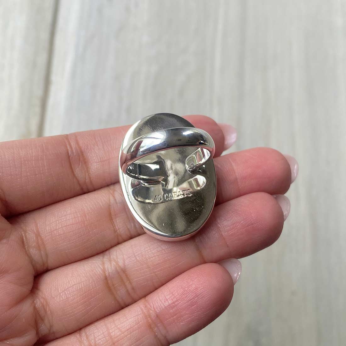 Larimar Adjustable Ring-(LBS-R-85.)